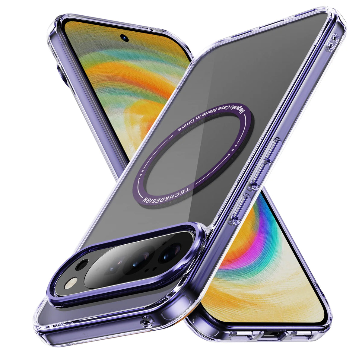 HD-Transparent Magnetic Phone Case For Google Pixel 10 9 8 Pro XL 10PROXL 9ProXL 9A 8A Shockproof For Magsafe Crystal Hard Cover