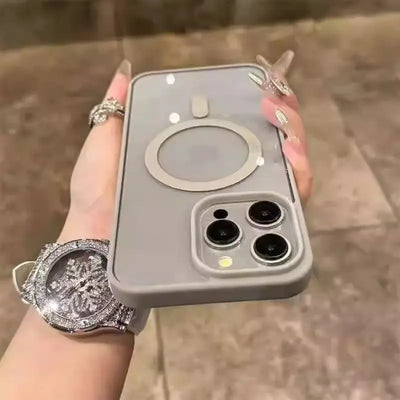 Luxury Magnetic For Magsafe Wireless Charge Case For iPhone 17 16 15 14 Plus 13 12 11 Pro Max 17E 16E Shockproof Clear Cover