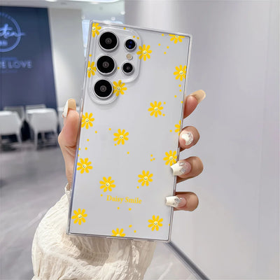 Daisy Smile Print Soft TPU Case for Samsung Galaxy S26 S25 S24 S23 S22 S21 S20 Note 20 Ultra 9 8 10 S8 S9 S10 Plus Clear Cover