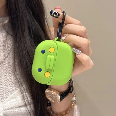 For Airpods 4 2024 3 Pro 2 1 3D Cartoon Tamagotchi Boku Earphone Silicone Shockproof Bluetooth Headset Case With Hook Buckle