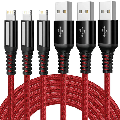3A USB Cable For iPhone 13 12 11 14 Pro Max XR X XS Max 7 8 Plus iPad iPhone Charger Fast Charging Cord Data Charger Wire 1m2m3m