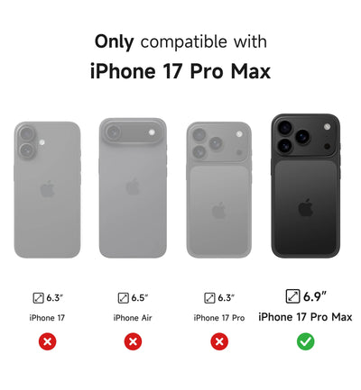 DEXNOR For iPhone 17 Pro Max Case with Camera Cover & Adjustable Kickstand Compatible With MagSafe Shockproof Magnetic Protective Cover