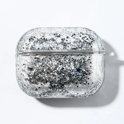 Guicksand Glitter Sequin Earphone Cover For Apple AirPods Pro 3 2 Air Pods 4 3 2 1 Crystal Hard Transparent Protective Case