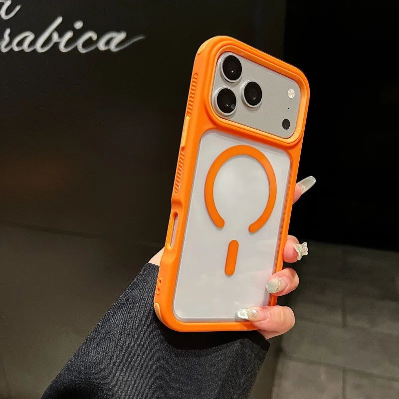 Original Transparent Shockproof For Magsafe Case For iPhone 18 17 Air 16 15 14 13 12 11 Pro Max Magnetic Wireless Charge Cover