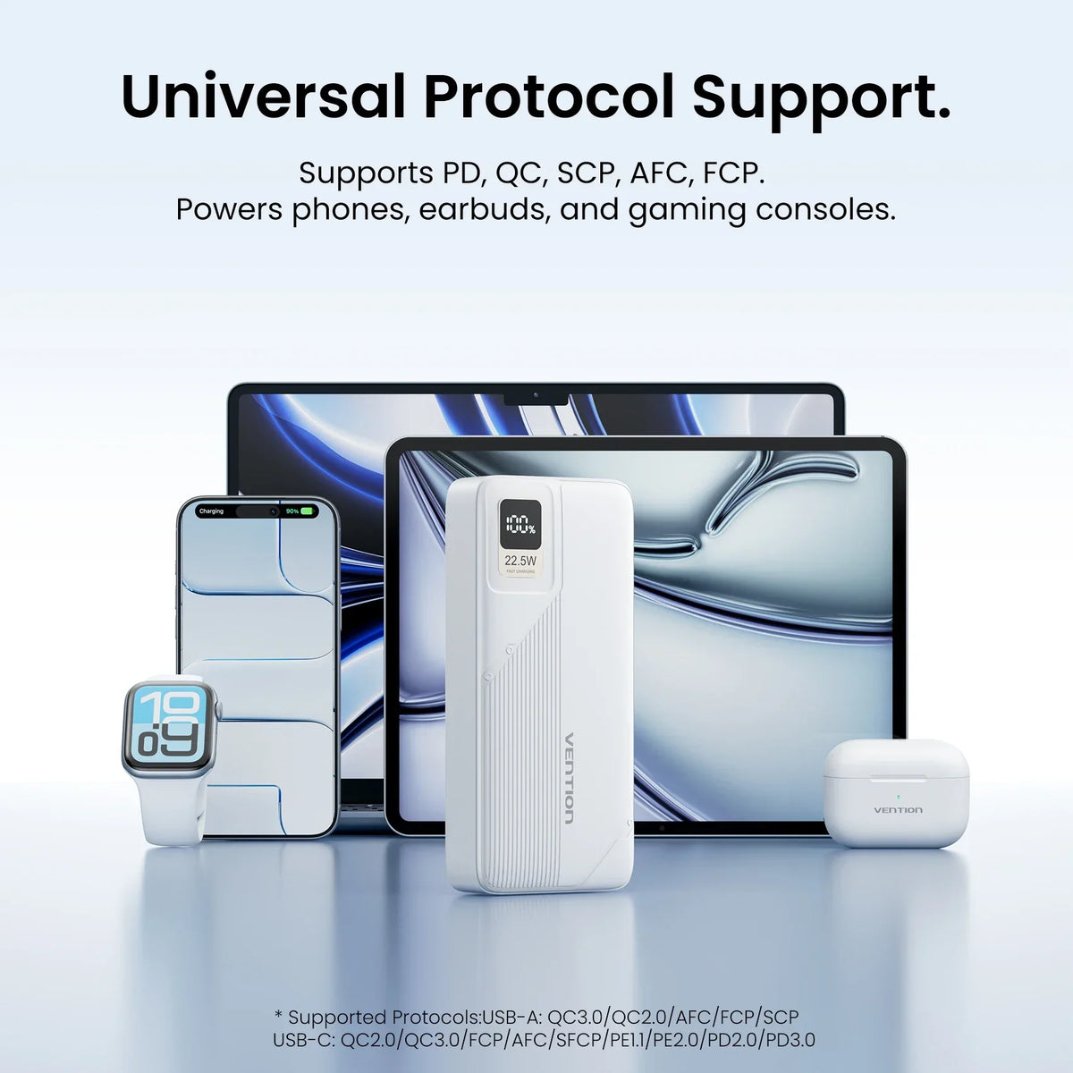 [CCC Certification] Vention Power Bank 22.5W Fast Charge 20000mAh Portable PowerBank for iPhone Xiaomi External Battery Charger