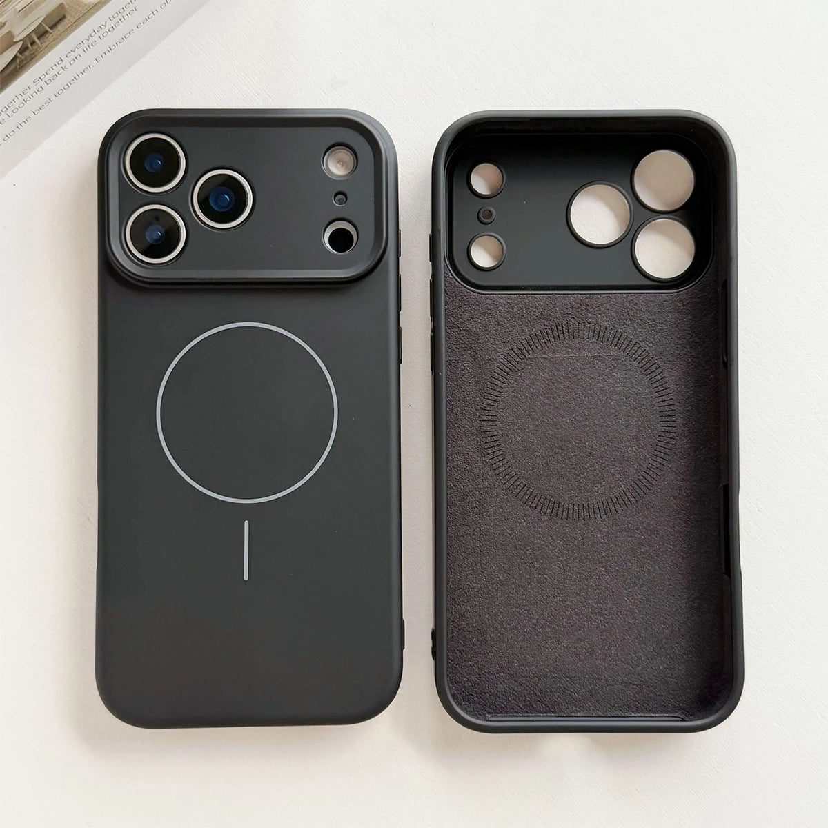 Luxury Matte Magnetic Phone Case for iPhone 18,17 Pro Max,16 Plus,15,14,13,12, Slim Solid Color Back Cover, Skin-Friendly, Minimalist & Stylish, Supports Wireless Charging