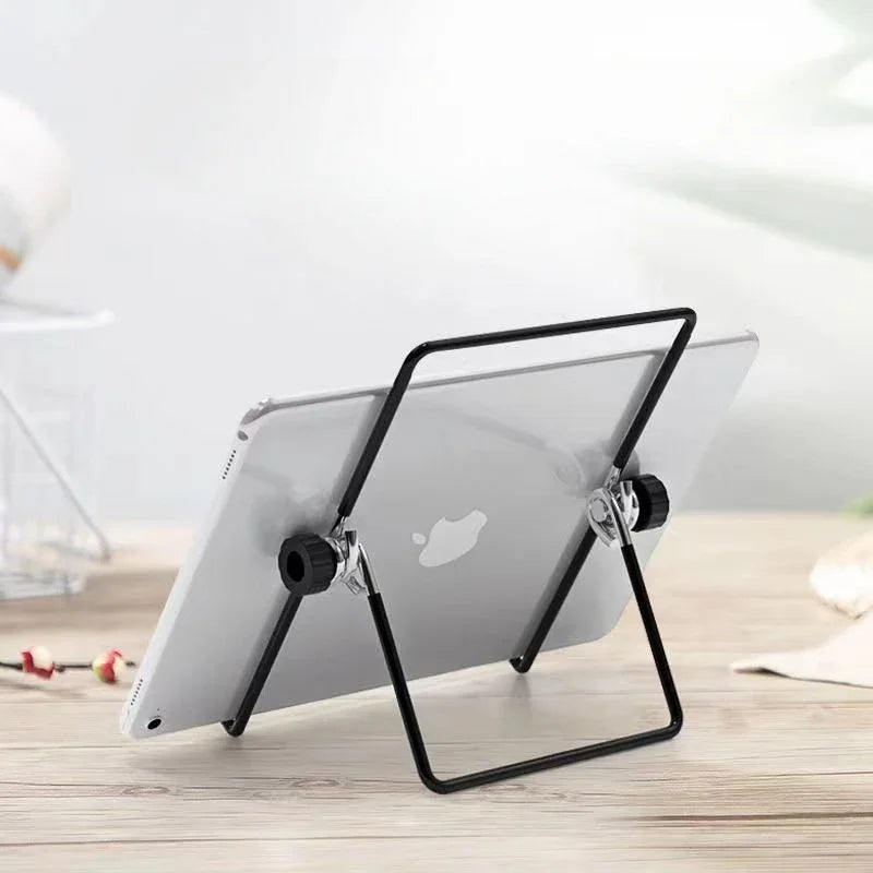 Universal Metal Tablet Holder Foldable iPad Air Pro Samsung Tablet Stand Mount Desk Flexible Phone Stand for Apple iPhone Xiaomi