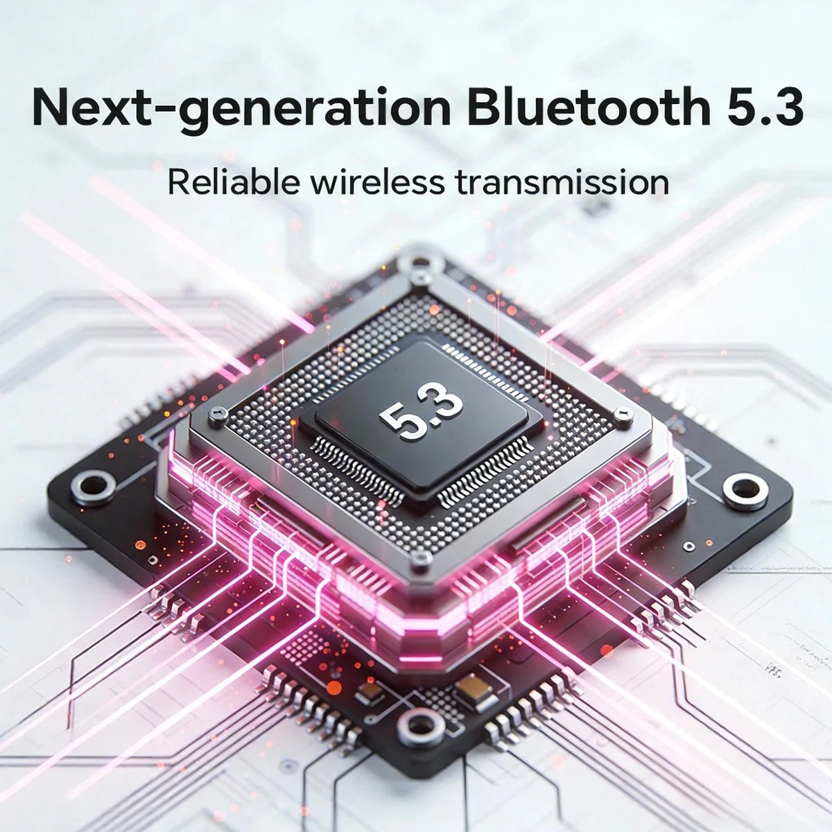 Mini TWS Wireless Bluetooth Earbuds Powerful Active Noise Cancellation Built-In Hands-Free Mic for Music Playback Voice Calls