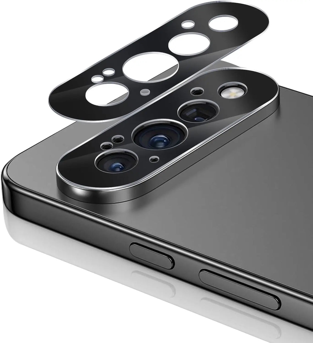 2PCS Tempered Glass Camera Lens Ring For Google Pixel 11 Pro XL Case Friendly Hollow Cut Lens Protector Anti Fingerprint