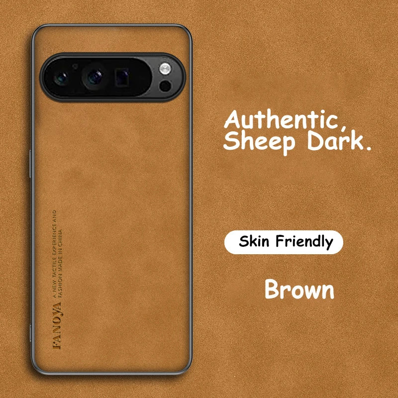 PU Leather Case for Google Pixel 10 9A XL 9 8 7 Pro 8A 7A 6A 6 Cover Soft Matte Shockproof Authentic Anti-fingerprint Shell