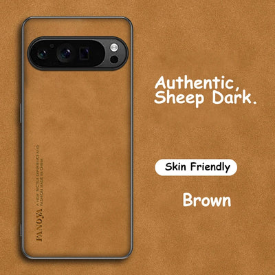 PU Leather Case for Google Pixel 10 9A XL 9 8 7 Pro 8A 7A 6A 6 Cover Soft Matte Shockproof Authentic Anti-fingerprint Shell