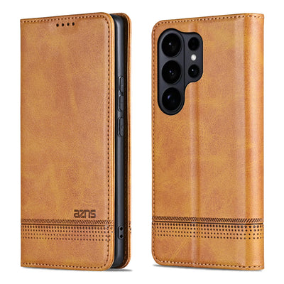 Magnetic Leather Phone Case For Samsung S26 S25 Edge S24 Ultra S23 S22 S21 FE S20 Plus 5G Card Solt Bag Wallet Flip Book Cover