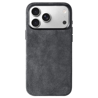 Real Italian Imported for Alcantara Magnetic Case for iPhone 18 17 Pro Max 18Pro With MagSafe Case Smart Button Protective Cover