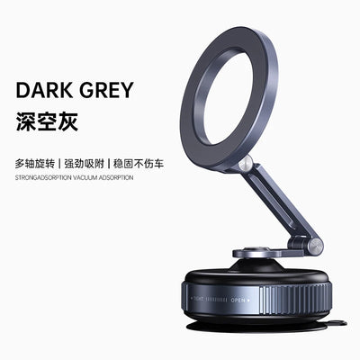 New Car Magnetic Mobile Phone Holder 360 Degree Rotation, Vacuum Adsorption, No Need To Charge, Suitable for Car Navigation