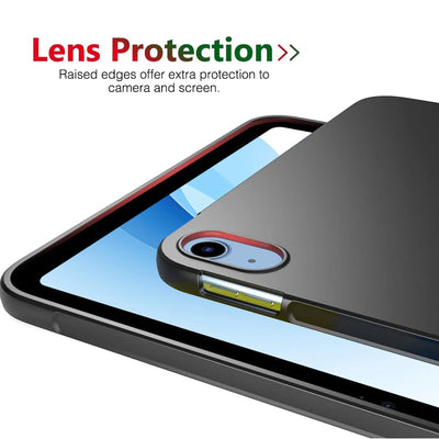 Soft Silicone Black Back Cover For IPad Air Pro 11 13 2024 M2 M4 Air 1 2 3 4 5 Tablet Case TPU Ultra-Thin Design Protective Case