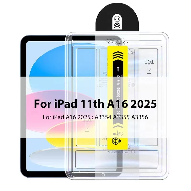 Tempered Glass Screen Protectors For iPad 10th Generation A16 2025 M3 Pro 13 11 M4 12.9 Air 5 4 3 2 Mini 6 7th 9th 8th 10.2 10.5