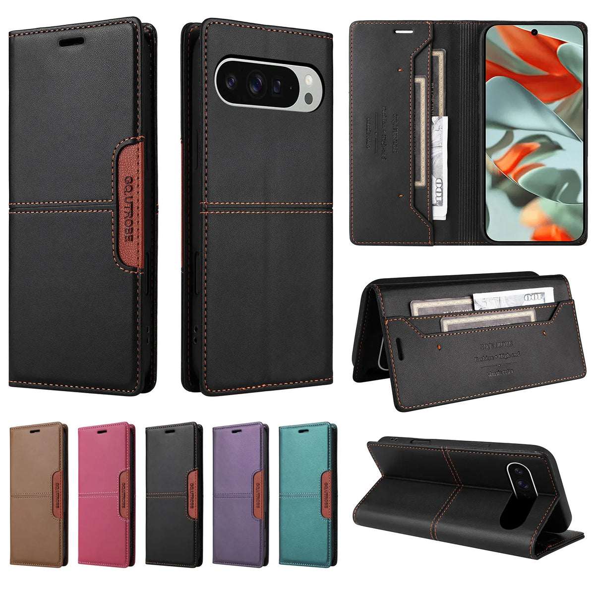 Magnetic Flip Leather Case For Google Pixel 10 9 Pro XL 8A 8 Pixel 7A 7 Pro Pixel 9A Wallet Card Holder Phone Bag Book Cover