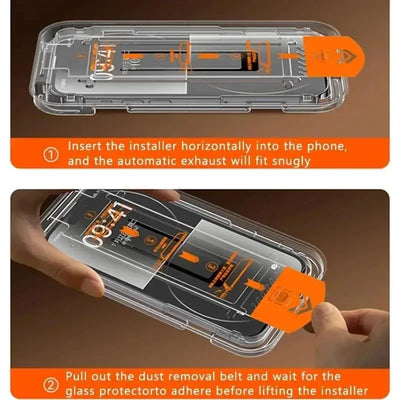 2Pcs Premium Screen Protector for iPhone 17 16 15 14 13 12 11 Pro Max Tempered Glass Full Cover Easy Install Auto-Dust Privacy