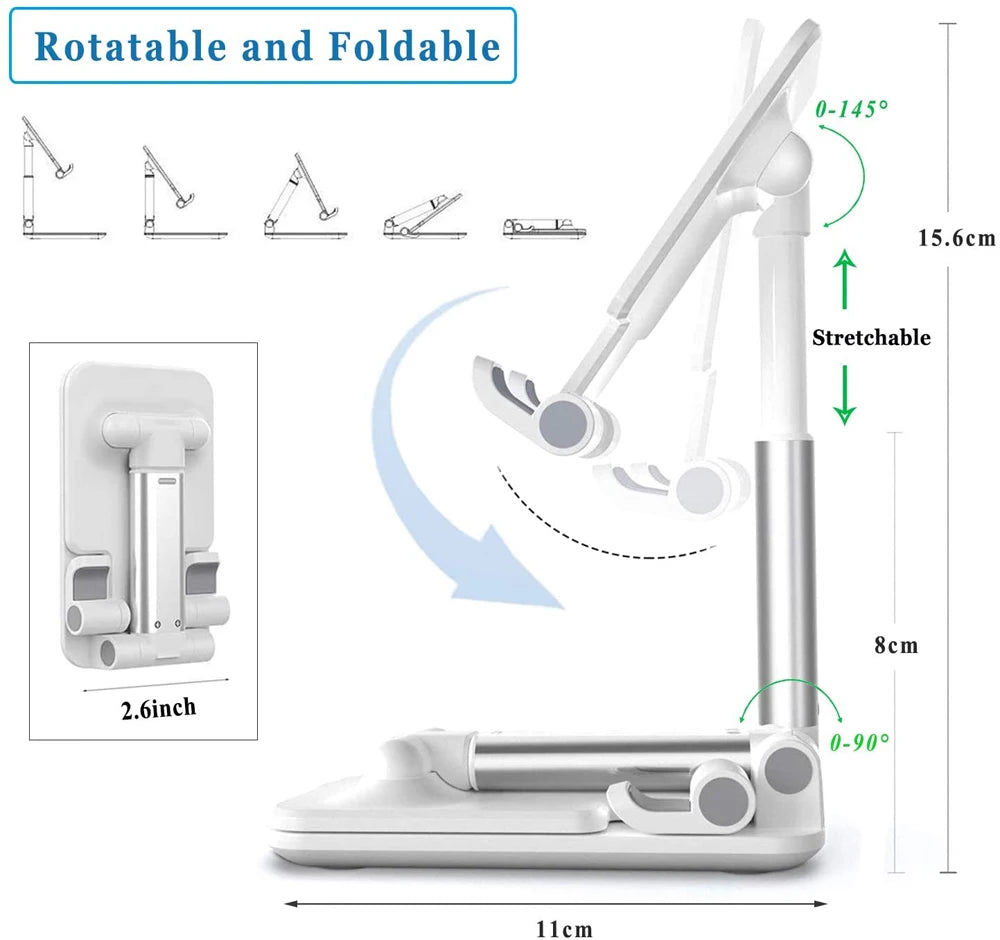 New Desktop Tablet Holder Table Cell Foldable Extend Support Desk Mobile Phone Holder Stand For iPhone iPad Adjustable