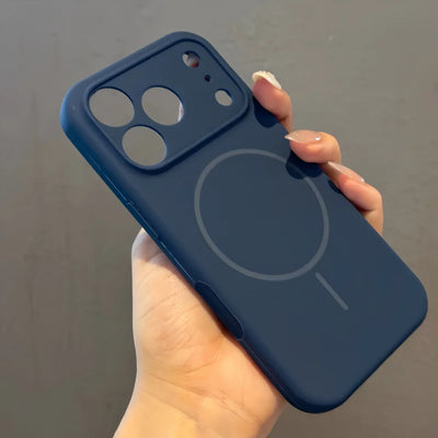 Luxury Liquid Silicone Original Case For iPhone 17 Pro Max Air 16 15 14 13 12 Plus Magsafe Shockproof Matte Soft Bumper Cover