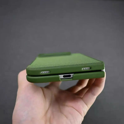For MagSafe Tech Woven Phone Case For iPhone Duo 18 Ultra Wireless Charging Camera Lens Protection Shockproof Bumper Back Cover