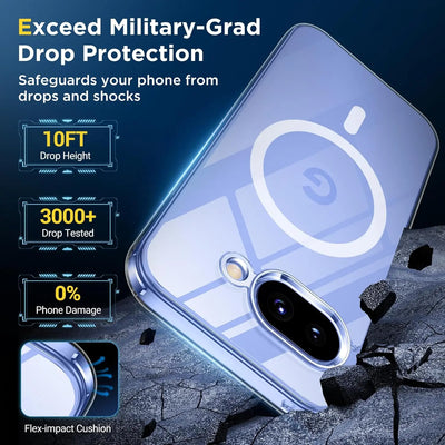 Magnetic Wireless Charging Case For Google Pixel 9A 10A 11 Pro XL Pixel9A Google10A 10 Pro XL 5G Clear Shockproof Back Cover