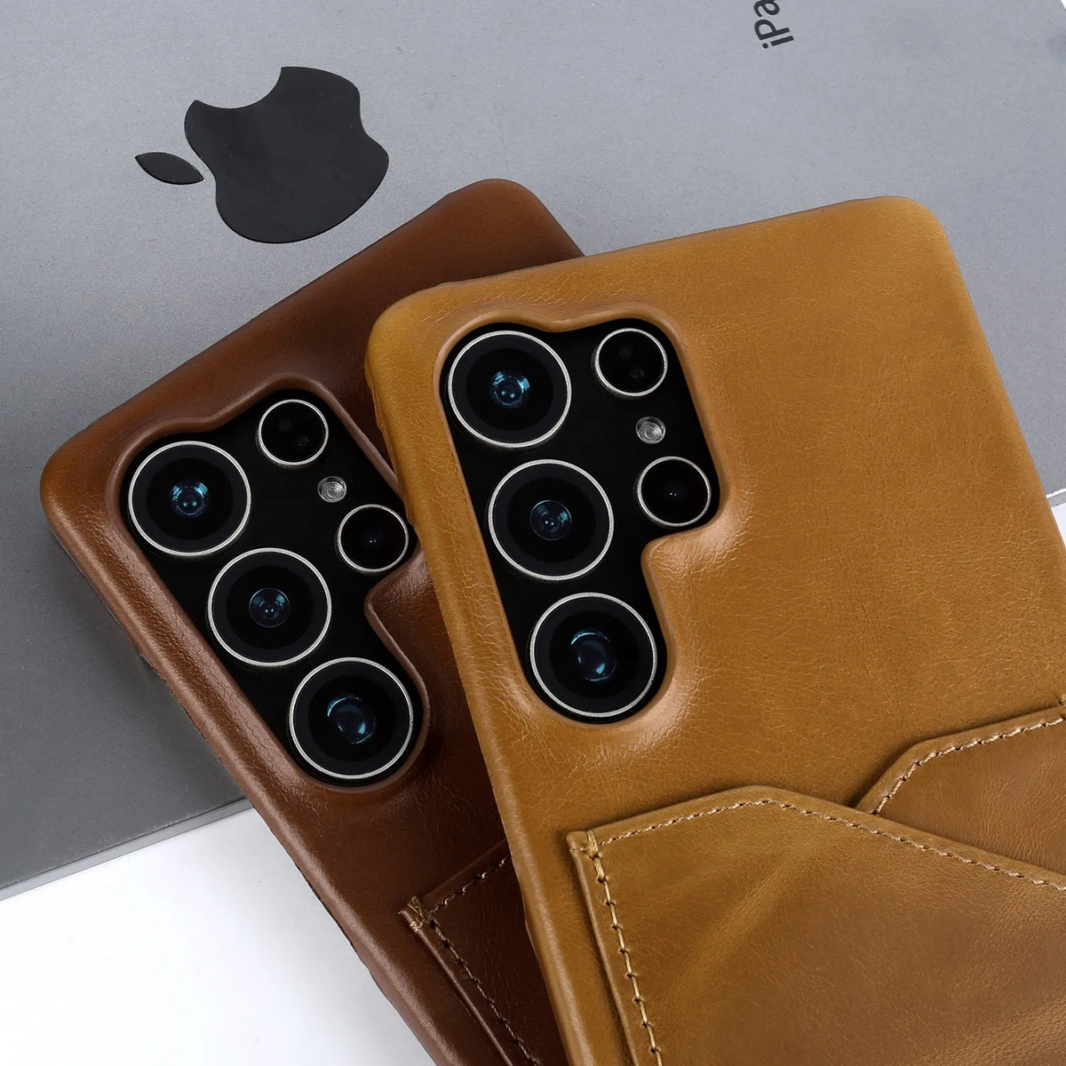 Premium Card Slot Genuine Leather Case for Samsung Galaxy S26 Ultra Cases S25 S24 S23 S22 S21 S20 Vintage Phone Back Cover Coque