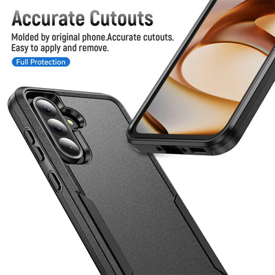 Armor Case for Samsung Galaxy S24 FE S22 S23 Plus S21 S25 Ultra Edge A54 A16 5G A56 A36 A26 A55 Hard PC+TPU Protector Back Cover