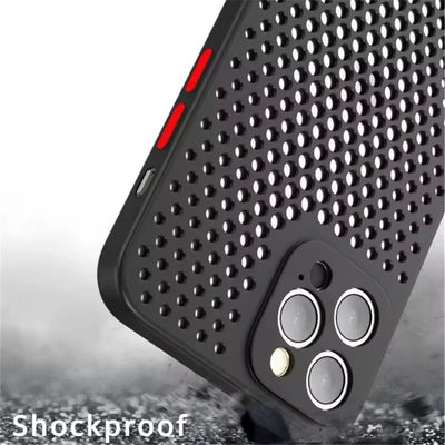 Cooling Breathable Soft Silicone Case For iPhone 17 Air 16 16E 15 14 Plus 13 12 Mini 11 Pro Max XS Max X XR Bumper Back Cover