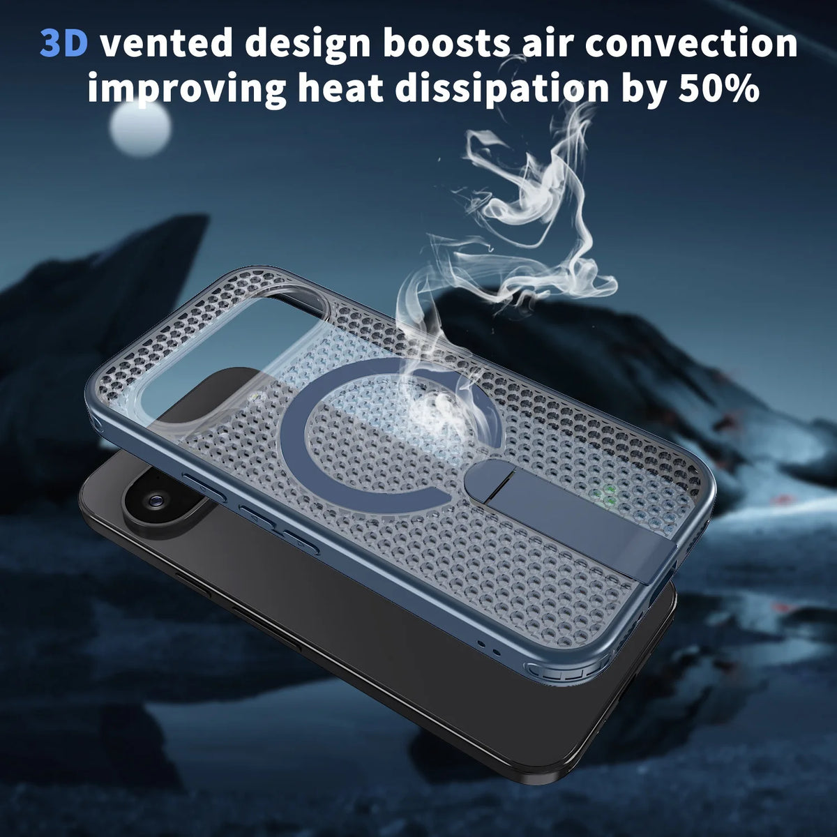 Magnetic Bracket Cooling Shockproof Phone Case For Google Pixel 11 10 9 Pro XL 10A 9A Mesh Ventilation Wireless Charging Cover