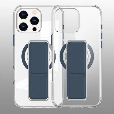 Luxury Folding Wristband Stand Magnetic Phone Case For iPhone 17 18 Pro Max 15 16 Plus 14 13 12 Shockproof Protective Back Cover