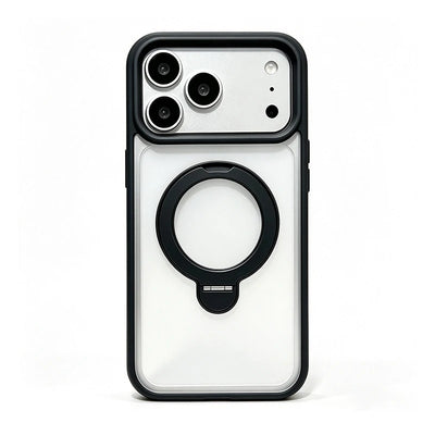 Magnetic Phone Case With 360 Rotatable Metal Kickstand, Clear Shockproof Protective Cover With IPhone 17 Pro Max 16 15 14 13 12 All Models
