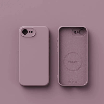 Luxury Magnetic Original Soft Liquid Silicone Phone Case For iPhone 17E 16E Shell For Magsafe Matte Skin Feel Back Cover Funda