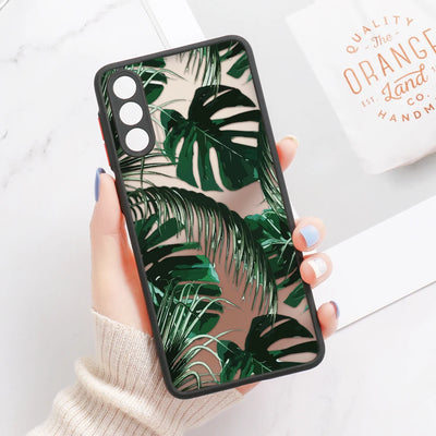 Palm Tree Leaves Phone Case For Samsung Galaxy S24 Ultra Cases Samsung S26 Ultra S23 FE S25 S22 Ultra S21 S20 FE S23 Plus Cover