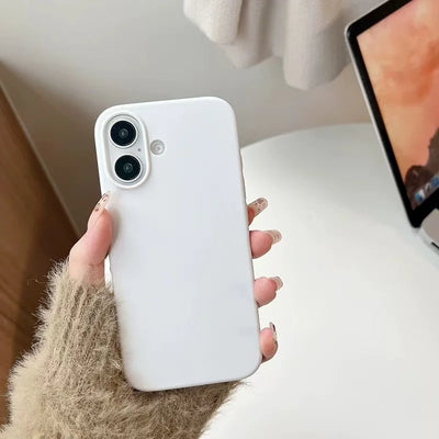 Liquid Silicone Mobile Phone Case for Apple iphone 16 15 14 13 12 11 Pro 13 mini X XR Xs Max Matte Shockproof Cover Cases