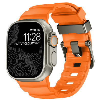 Trail Silicone Band for Apple Watch Ultra 4 3 2 49mm Strap 46mm 45mm 44mm Sport Bracelet iWatch Series 12 11 10 Ultra 9 8 7 SE3
