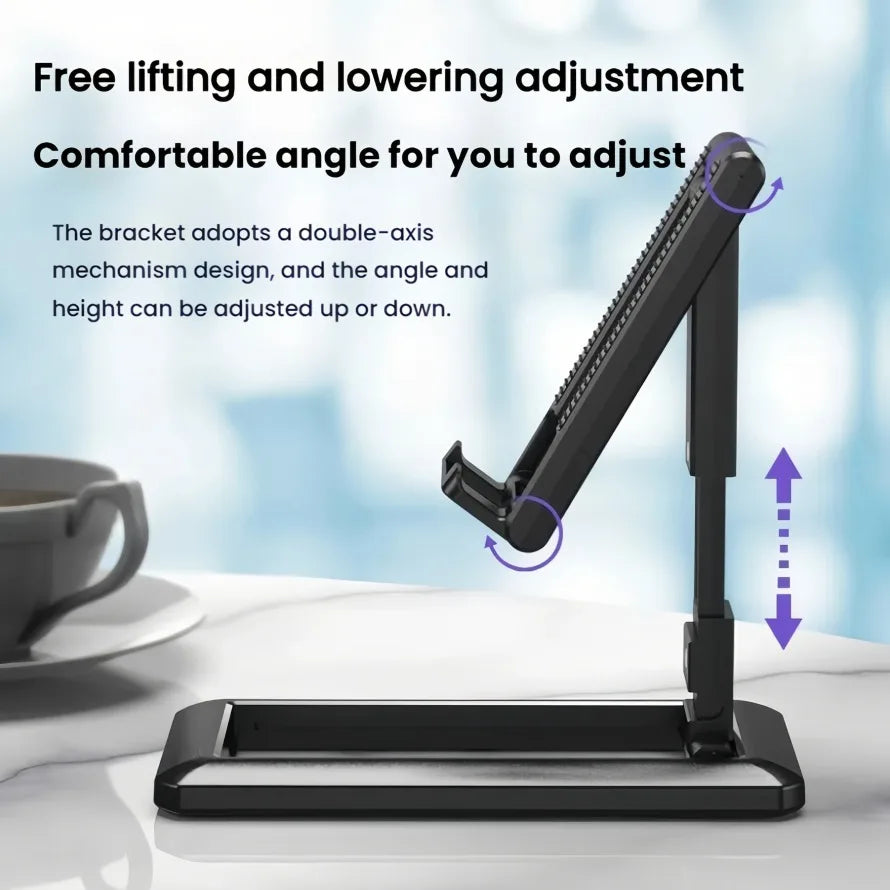 Foldable Universal Mobile Phone Stands Table Phone Holder Bracket Adjustable Desktop Stand For Ipad IPhone Samsung Xiaomi Huawei