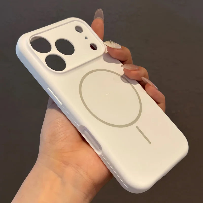 Luxury Liquid Silicone Original Case For iPhone 17 Pro Max Air 16 15 14 13 12 Plus Magsafe Shockproof Matte Soft Bumper Cover