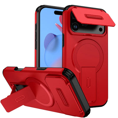 Armor Funda For iPhone 17 Pro Max Case Slide Camera Lens Protector Coque For iPhone17 Pro Air 17Pro Max Wireless Charging Cover