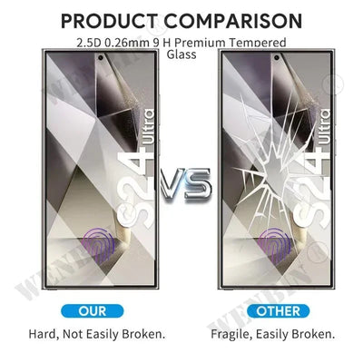 3 Pcs Tempered Glass For Samsung Galaxy S26 S25 S24 S23 S22 Ultra Plus FE A57 A56 A36 A17 Screen Protector Full Protective Glass