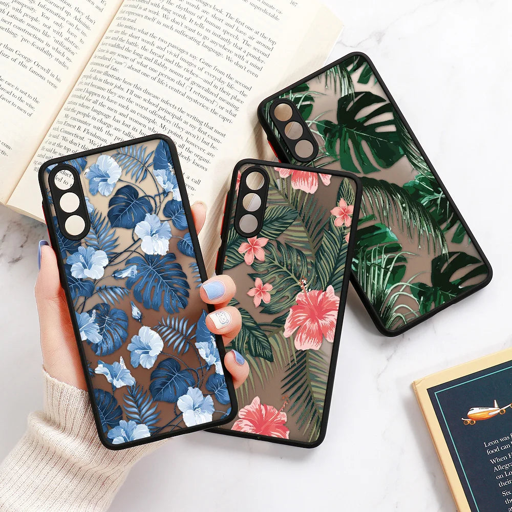 Palm Tree Leaves Phone Case For Samsung Galaxy S24 Ultra Cases Samsung S26 Ultra S23 FE S25 S22 Ultra S21 S20 FE S23 Plus Cover