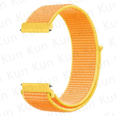 20mm 22mm Band For Samsung Galaxy Watch 6/5/4/5pro/4/6 Classic/active 2 Nylon loop sport bracelet huawei watch GT 4-2-2e-3 Strap