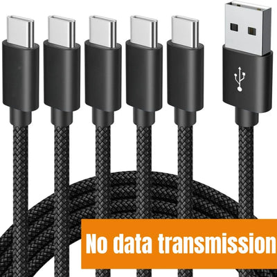 MIZIQIER 5Pack USB A to USB C Cable 3A Fast Charging Type-c Cable for iPhone 15 16 Series, Samsung Galaxy S24, S24+, Note20 More