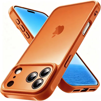 Phone case for iphone 18 Pro Max 18Pro 17 17e 17Pro iphone17 Air Translucent Matte Back & TPU Side Shockproof Proteciton cover