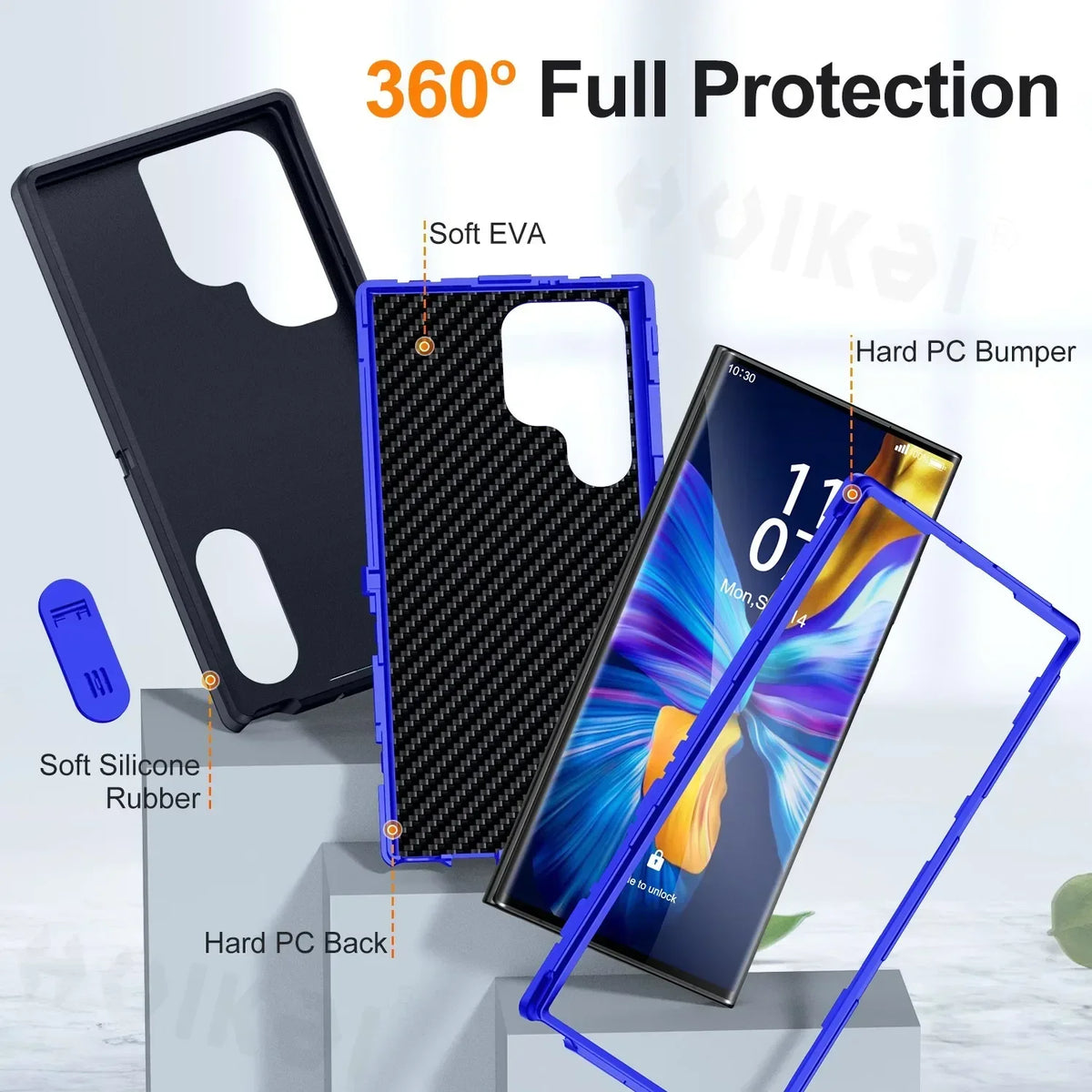 Case For Samsung Galaxy S26 Ultra S25 Edge S24 S23 S22 Heavy Anti-Scratch Rugged Protective Kickstand Full Body Shockproof Cover