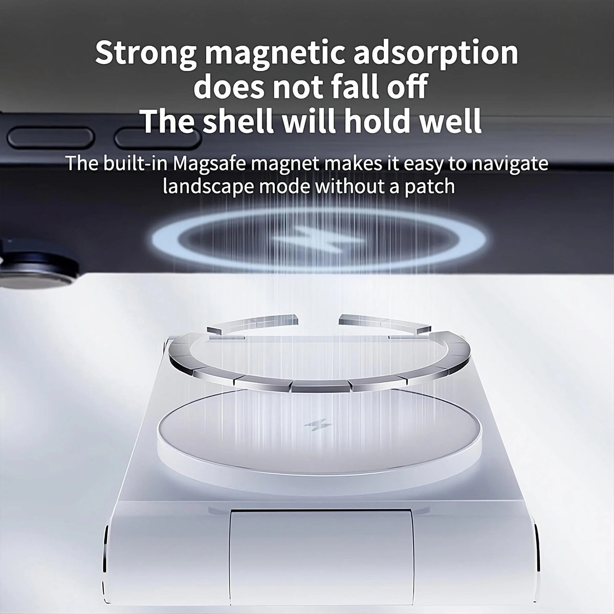 Magnetic Wireless Charging Station 3 in 1 Foldable - 15W Fast Charger Compatible with iPhone, Samsung, AirPods Pro, Aluminum Alloy Stand, Space-Saving for Home Office Travel Bedside Nightstand Desk, Easy to Carry