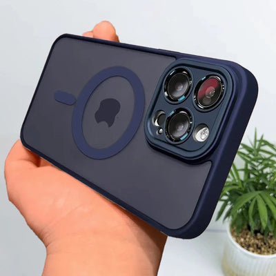 For MagSafe Wireless Charging Magnetic Case For iPhone 16 15 16E 14 13 12 11 Pro Max Luxury Matte Translucent Shockproof Cover