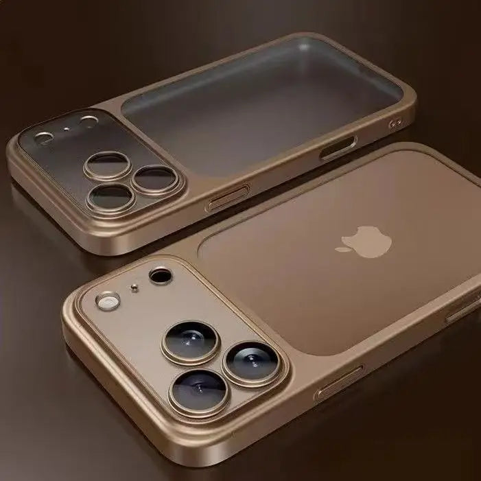 Luxury Plating Color PC Transparent Phone Case For iPhone 18 17 16 15 14 13 18 Pro Max Air Lens Protection Matte Back Hard Cover