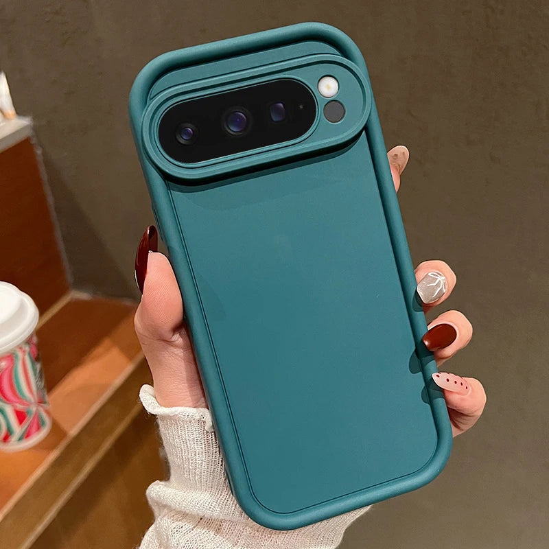 For Google Pixel 10 8 7 Pro 10 9 Pro XL 9A 8A 7A Soft TPU Case Shockproof Solid Color Silicone Phone Back Cover For Pixel 9 Pro