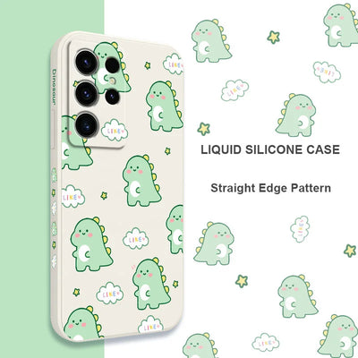 Cloud Dinosaur Phone Case For Samsung Galaxy S25FE S24 S23 S22 S21 S20 S10 S10E Ultra Plus FE Note 20 Ultra 10 Plus Cover